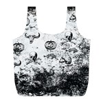 Vintage Halloween pattern Full Print Recycle Bags (L)  Front