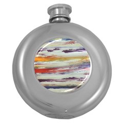 Imagesart Li Photo 27 06 2017, 8 10 22 Am Cara Azul Round Hip Flask (5 Oz)