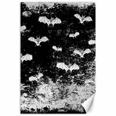 Vintage Halloween Bat pattern Canvas 24  x 36 