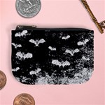 Vintage Halloween Bat pattern Mini Coin Purses Front