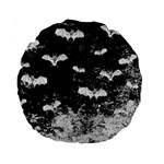 Vintage Halloween Bat pattern Standard 15  Premium Round Cushions Front