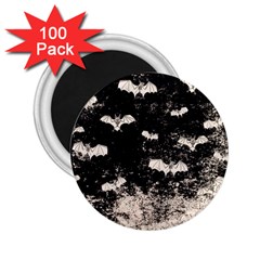 Vintage Halloween Bat Pattern 2 25  Magnets (100 Pack)  by Valentinaart