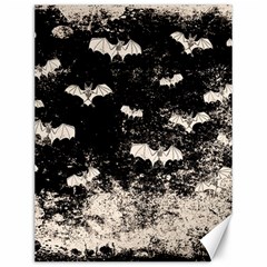 Vintage Halloween Bat Pattern Canvas 12  X 16   by Valentinaart