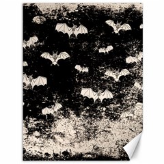 Vintage Halloween Bat Pattern Canvas 36  X 48   by Valentinaart