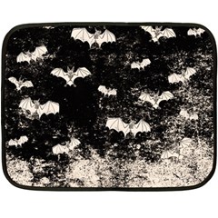 Vintage Halloween Bat Pattern Fleece Blanket (mini) by Valentinaart