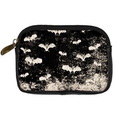 Vintage Halloween Bat Pattern Digital Camera Cases by Valentinaart