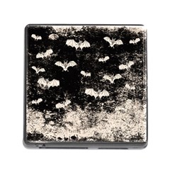 Vintage Halloween Bat Pattern Memory Card Reader (square) by Valentinaart