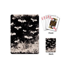 Vintage Halloween Bat Pattern Playing Cards (mini)  by Valentinaart