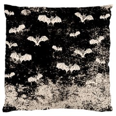 Vintage Halloween Bat Pattern Large Cushion Case (one Side) by Valentinaart