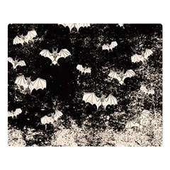 Vintage Halloween Bat Pattern Double Sided Flano Blanket (large)  by Valentinaart