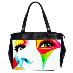 Colourful Art Face Office Handbags (2 Sides) 