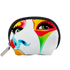 Colourful Art Face Accessory Pouches (small) 