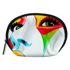 Colourful Art Face Accessory Pouches (medium) 