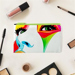 Colourful Art Face Cosmetic Bag (xs)