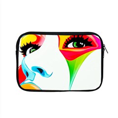 Colourful Art Face Apple Macbook Pro 15  Zipper Case by MaryIllustrations