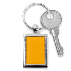 Pale Pumpkin Orange Creepy Hollow Halloween  Key Chains (rectangle)  by PodArtist