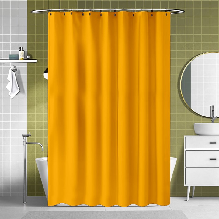 Pale Pumpkin Orange Creepy Hollow Halloween  Shower Curtain 48  x 72  (Small) 