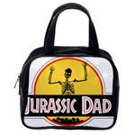 Jurassic Dad Dinosaur Skeleton Funny Birthday Gift Classic Handbags (One Side) Front