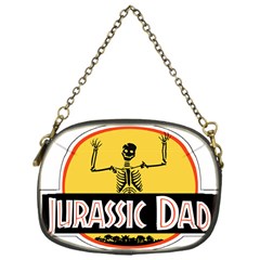 Jurassic Dad Dinosaur Skeleton Funny Birthday Gift Chain Purses (one Side)  by PodArtist