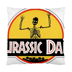 Jurassic Dad Dinosaur Skeleton Funny Birthday Gift Standard Cushion Case (two Sides) by PodArtist