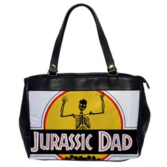 Jurassic Dad Dinosaur Skeleton Funny Birthday Gift Office Handbags by PodArtist