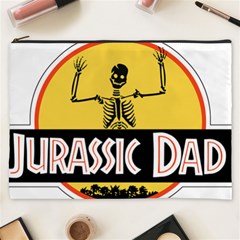 Jurassic Dad Dinosaur Skeleton Funny Birthday Gift Cosmetic Bag (xxxl)  by PodArtist