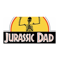 Jurassic Dad Dinosaur Skeleton Funny Birthday Gift Satin Wrap by PodArtist