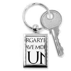  Targaryens Have More Fun - Blondes Have More Fun Black Key Chains (rectangle)  by PodArtist