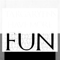  Targaryens Have More Fun - Blondes Have More Fun Black Rectangular Jigsaw Puzzl by PodArtist