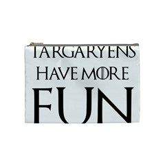  Targaryens Have More Fun - Blondes Have More Fun Black Cosmetic Bag (medium)  by PodArtist