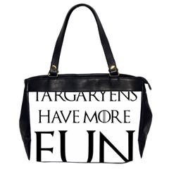  Targaryens Have More Fun - Blondes Have More Fun Black Office Handbags (2 Sides)  by PodArtist