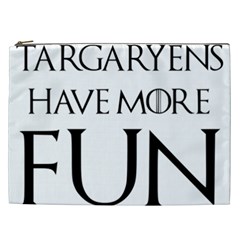  Targaryens Have More Fun - Blondes Have More Fun Black Cosmetic Bag (xxl)  by PodArtist