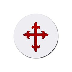 Crusader Cross Rubber Round Coaster (4 Pack)  by Valentinaart