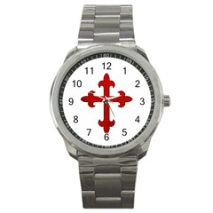 Crusader Cross Sport Metal Watch by Valentinaart