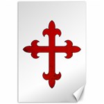 Crusader Cross Canvas 24  x 36  23.35 x34.74  Canvas - 1