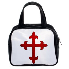 Crusader Cross Classic Handbags (2 Sides) by Valentinaart