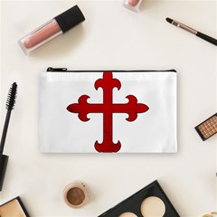 Crusader Cross Cosmetic Bag (small)  by Valentinaart