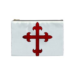 Crusader Cross Cosmetic Bag (medium)  by Valentinaart