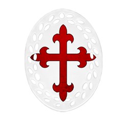 Crusader Cross Oval Filigree Ornament (two Sides) by Valentinaart