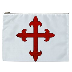 Crusader Cross Cosmetic Bag (xxl)  by Valentinaart