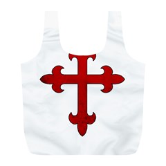 Crusader Cross Full Print Recycle Bags (l)  by Valentinaart