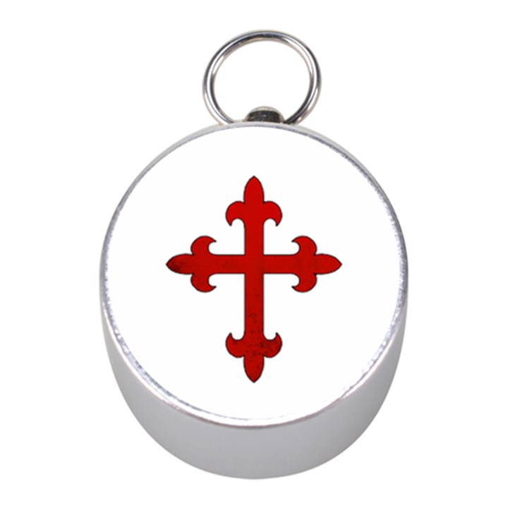 Crusader Cross Mini Silver Compasses