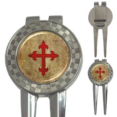 Crusader Cross 3-in-1 Golf Divots by Valentinaart