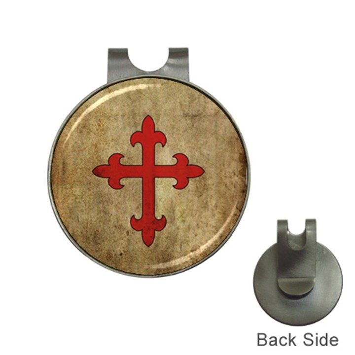 Crusader Cross Hat Clips with Golf Markers