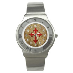 Crusader Cross Stainless Steel Watch by Valentinaart