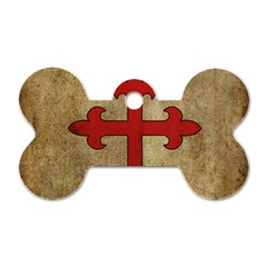 Crusader Cross Dog Tag Bone (one Side) by Valentinaart