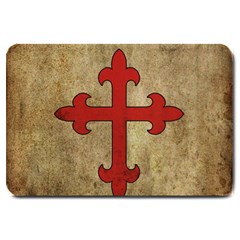 Crusader Cross Large Doormat  by Valentinaart