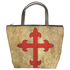 Crusader Cross Bucket Bags by Valentinaart