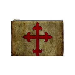 Crusader Cross Cosmetic Bag (medium)  by Valentinaart