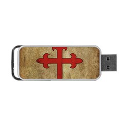 Crusader Cross Portable Usb Flash (one Side) by Valentinaart